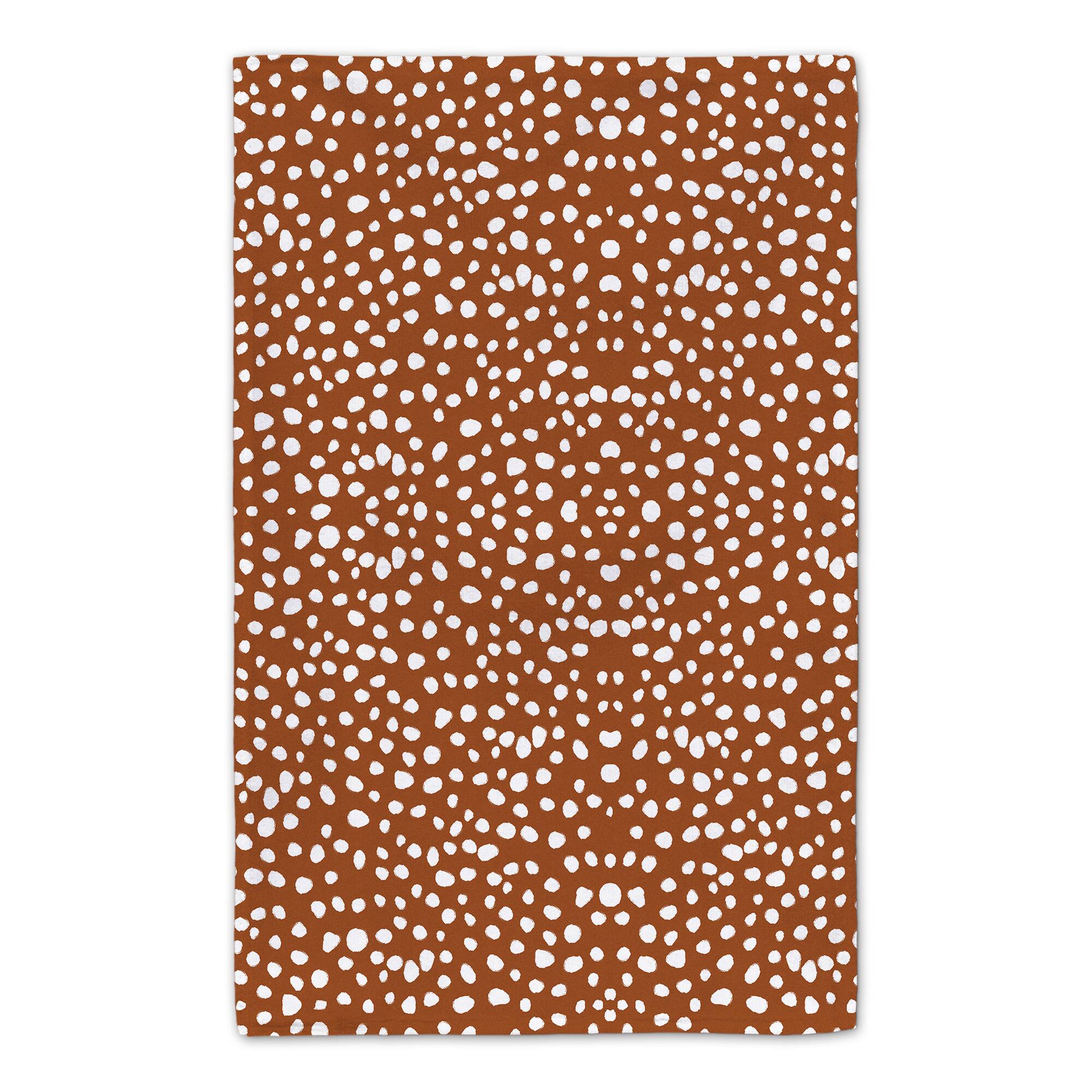 Terracotta Spots 16" x 25" Tea Towel Set of 2